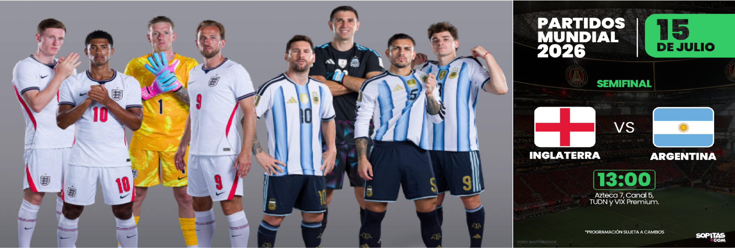 Argentina VS Inglaterra Semifinales Copa Mundial 2026 DUKERS